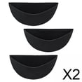 thumbnail image 1 of 2x3 Piezas De Fieltro Para Macetero, Revestimiento Para Plantas Colgantes Para Sala De Estar, Negro, 12 Pulgadas, 1 of 8