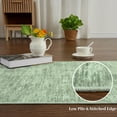 thumbnail image 3 of HOMERRY 2' x 6' Runner Solid Washable Rug for Enterway Hallway Non Slip Kitchen Indoor Home Decor, Green, 3 of 6