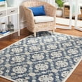 thumbnail image 2 of SAFAVIEH Martha Stewart Tufted Diamond Area Rug, Blue/Ivory, 5' x 8', 2 of 8
