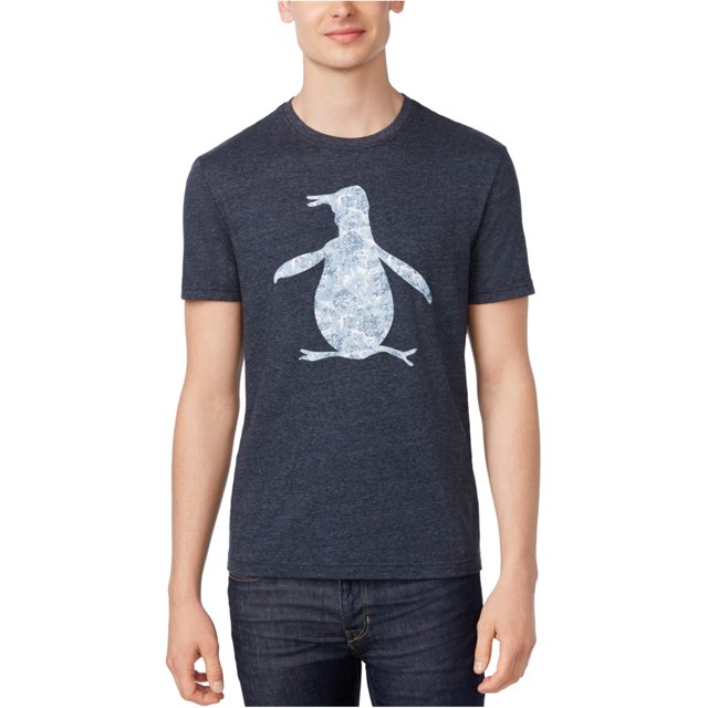 Playera Gráfica Penguin Hombre Azul Mediana