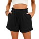 thumbnail image 1 of MKLEKYY Pantalones Cortos para Mujer, Moda de Primavera y Verano, Color Liso, Cintura Alta, Bolsillos, Holgados, Pierna Ancha (2), 1 of 4