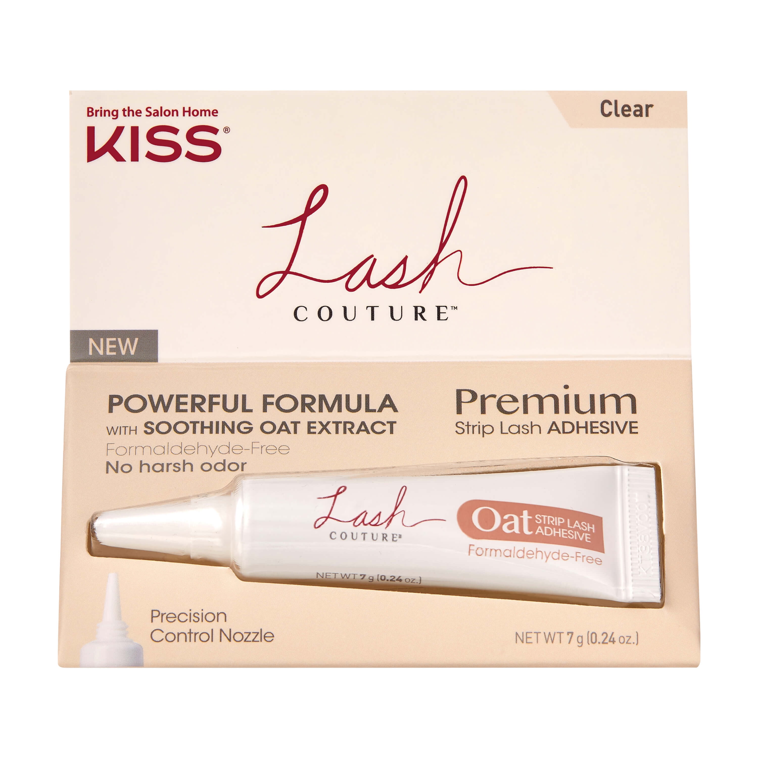 KISS Lash Couture Oat Strip False Eyelash Adhesive, Clear