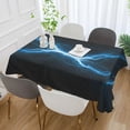 thumbnail image 5 of GZHJMY Thunder Lightning Square Tablecloth, Waterproof Stain Wrinkle Resistant Washable Polyester Table Cover for Picnic Dinner Holiday Kitchen Party Decor, 54 x 54 in Home Decor, 5 of 7