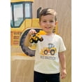 thumbnail image 6 of BemeyourBBs Kids Toddler Baby Boy Big Brother Outfits Excavator T-shirt Short Sleeve Crew Neck Engineering Car Letters Print Summer Pullover Tee Tops Clothes, 6 of 9