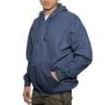 thumbnail image 3 of Fruit of The Loom Men's Fleece Zip Hooded Sweatshirt 2 Pockets Relaxed Fit Sizes S-4XL - Navy Irregular, 3 of 4