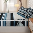 thumbnail image 5 of Homewish Vintage Spiral Lines Zipper Twin Comforter Sets with Fitted Sheet and 2 Pillowcases,Retro Geometric Zipper Bedding Set,Light Gray Reversible,4pcs, 5 of 8