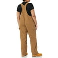 thumbnail image 2 of Dickies Womens Relaxed Fit Straight Leg Bib Overalls, 2XL, Rinsed Brown Duck, 2 of 2