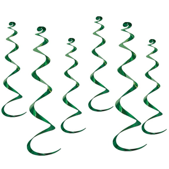 Beistle Twirly Whirly, green Party Decoration (Case of 36)