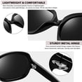 thumbnail image 4 of Gafas de sol Joopin Oversized Polarized para mujer (negro+morado), 4 of 6
