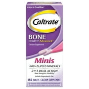 Caltrate Minis 600 + D3 Plus Minerals Supplement - 150 ct