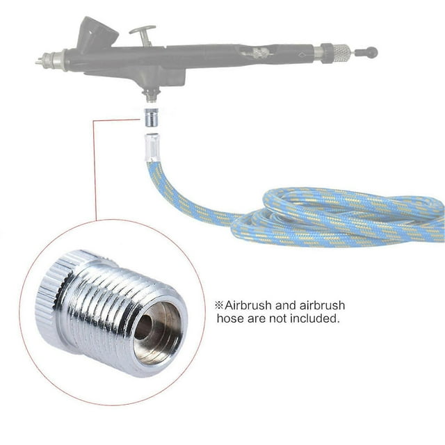 Airbrush Fitting Conversion Adapter for Badger, Convert Thread Size to 1/8
