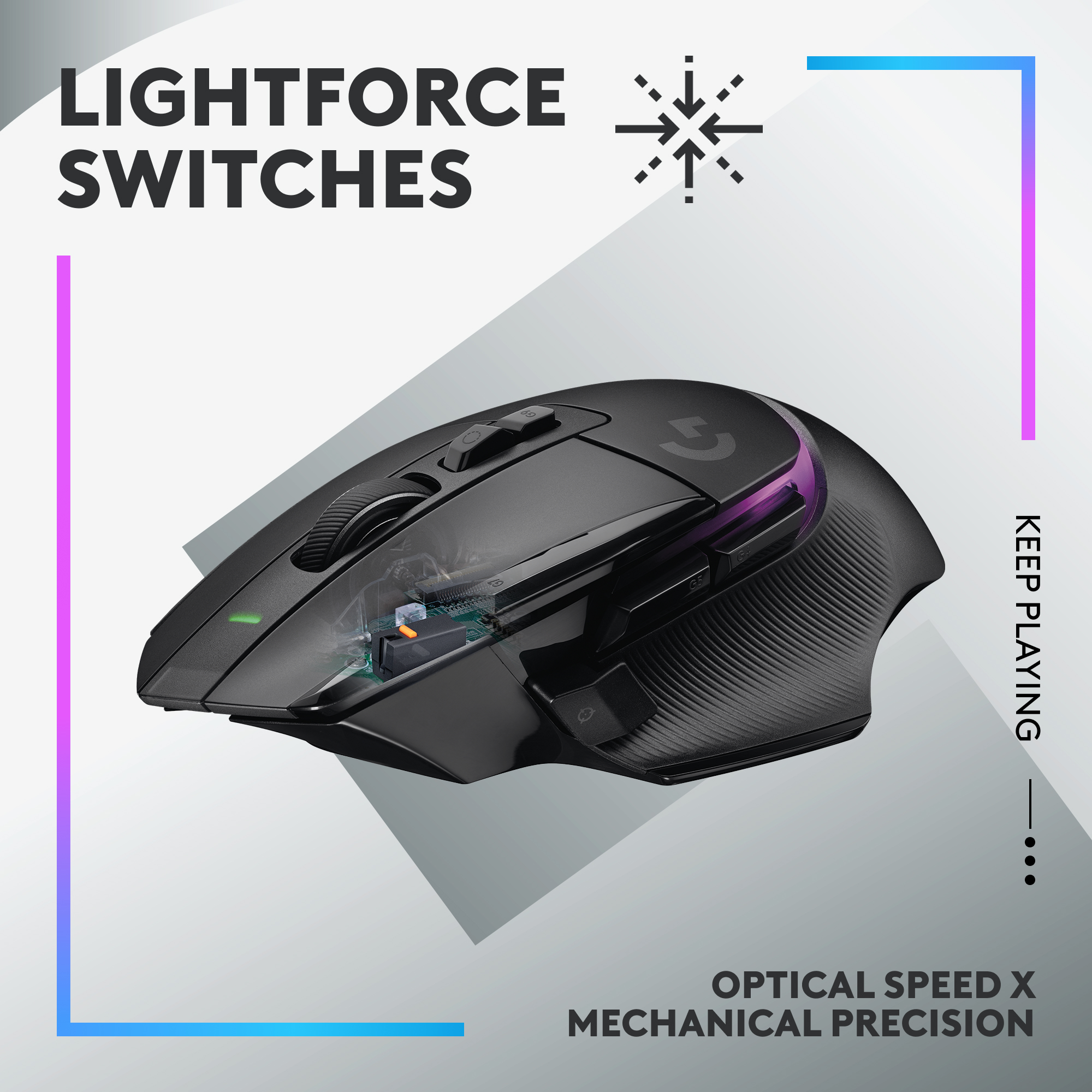 Logitech G502 X Plus Wireless Gaming Mouse, Black photo 2