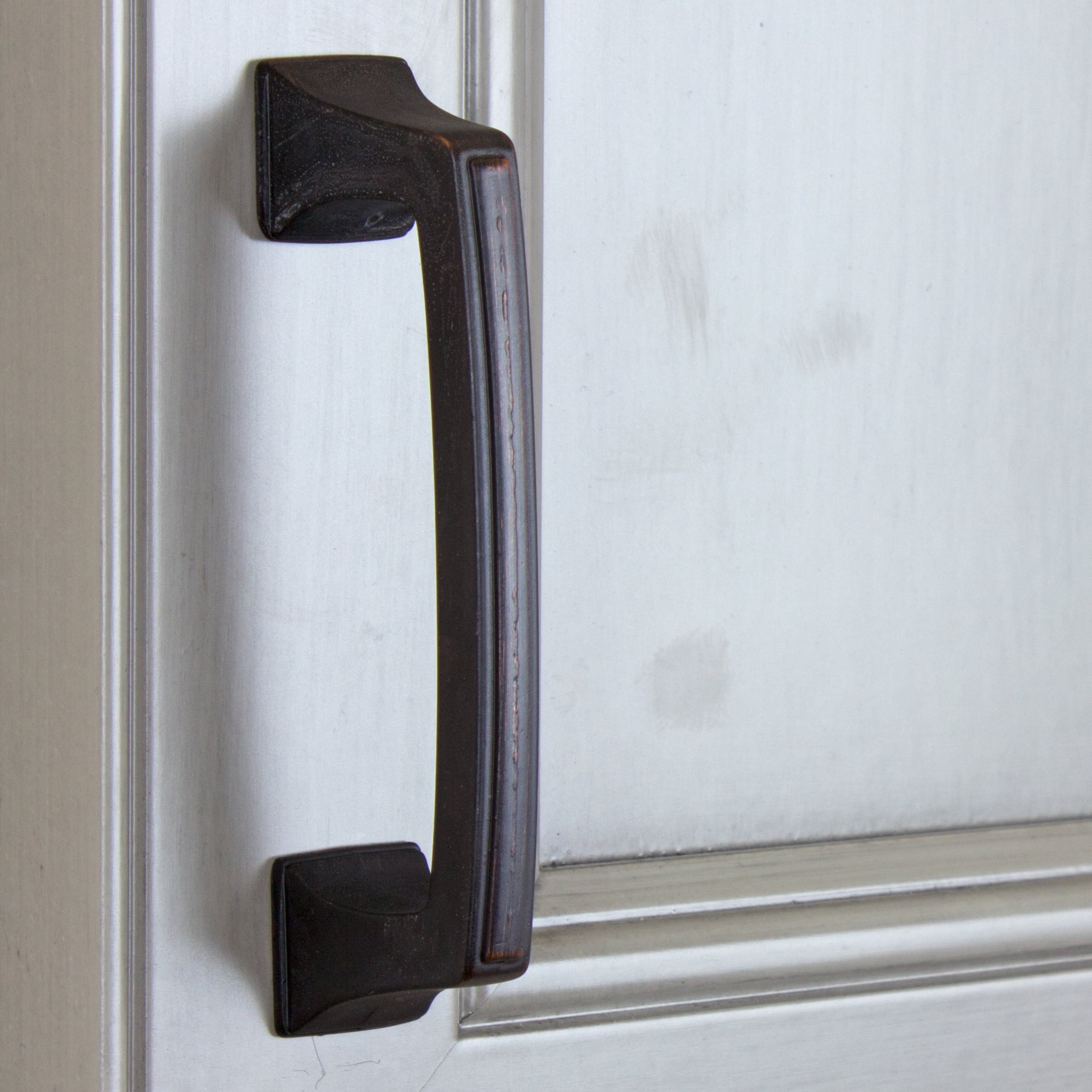 GlideRite 3 in. Center Classic Base Pull Cabinet Hardware Handle, Oil Rubbed Bronze, Pack of 5
