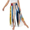 thumbnail image 1 of ICHUANYI Liquidación Pantalones de pierna ancha informales con cintura elástica estampados de primavera y verano para mujer ICHUANYI WER202308246395, 1 of 4