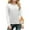 White, variant on Girls Long Sleeve Shirts Kids Girls' Tees Thermal Basic Tops Lined Crewneck Trendy Fall Layering Tees 3-11 Years
