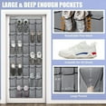 thumbnail image 6 of Simperf Over the Door Shoe Organizers, with 35 Large Thickened Mesh Pockets & 4 Metal Hooks, Hanging Shoes Storage Rack for Closet Entryway Bedroom Bathroom, 6 of 6