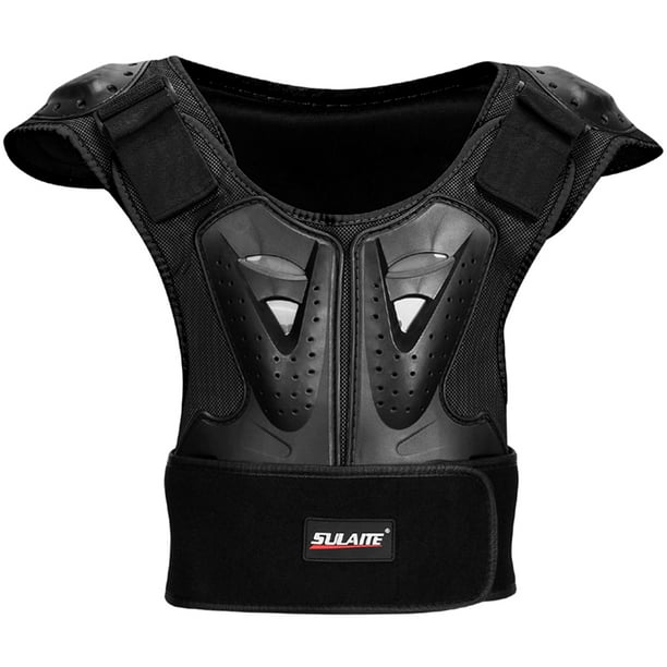 Chaleco de armadura Chaleco de armadura para niños Desmontable Cuerpo Pecho Columna vertebral Protector de espalda Chaleco Chaqueta protectora para ciclismo Patinaje Esqu Abanopi Chaleco de armadura
