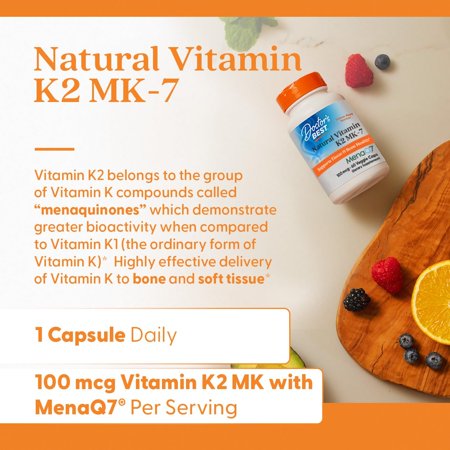 MK-7 ビタミンK2（メナQ7） 100mcg 60粒 Doctor's BEST （ドクターズベスト）
