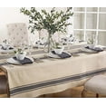 thumbnail image 4 of Fennco Styles Aulaire Banded Design 100% Cotton Table Runner, 4 of 6