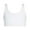 White-White, variant on Bleuet Aster Tank Organic Girls Bra Ultra-soft Seamless Reversible First Teen Bra, Sizes 8-22, 1-Pack