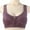 Purple, variant on LYEAA Bras for Women Front Closure Zipper Plus Size Lace Push up Wireless Daily Bras Wirefree Wide Strap Lift Soft Bralette No Wire Breathable Comfort Sleeping Bras Beige 40/90