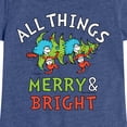 thumbnail image 3 of Cat in the Hat - All Things Merry And Bright  - Toddler And Youth Girls Short Sleeve Graphic T-Shirt, 3 of 6