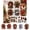 B, variant on DIY Quilted Christmas Door Hanging Kit Festive Hanmade Sewing Fabric Set for Beginner Gift Decor