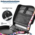 thumbnail image 4 of FORMRS Zipper Binder with Shoulder Strap 2-inch Ring 500 Sheet Capacity File Bag, Purple Colorful Circles, 4 of 5