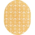 thumbnail image 2 of Unique Loom Outdoor Coastal Collection Area Rug - Ahoy (7' 10" x 10' Oval Yellow), 2 of 6