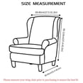 thumbnail image 3 of AIGIA Wingback Chair Covers 2 Piece Wing Chair Slipcover Stretch Slipcovers for Wing Chair Cover Jacquard Fabric with Elastic Bottom, 3 of 19