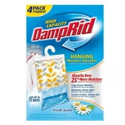 DampRid Hanging Moisture Absorber, Fresh Scent, 4 pk.