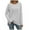 Gray, variant on Nmnitkp Sweaters for Women High Quality Healthy Fabric Women's Fall Sweaters 2025 Long Sleeve Crew Neck Knitted Tops Casual Striped Oversized Pullover Sweater Tops
