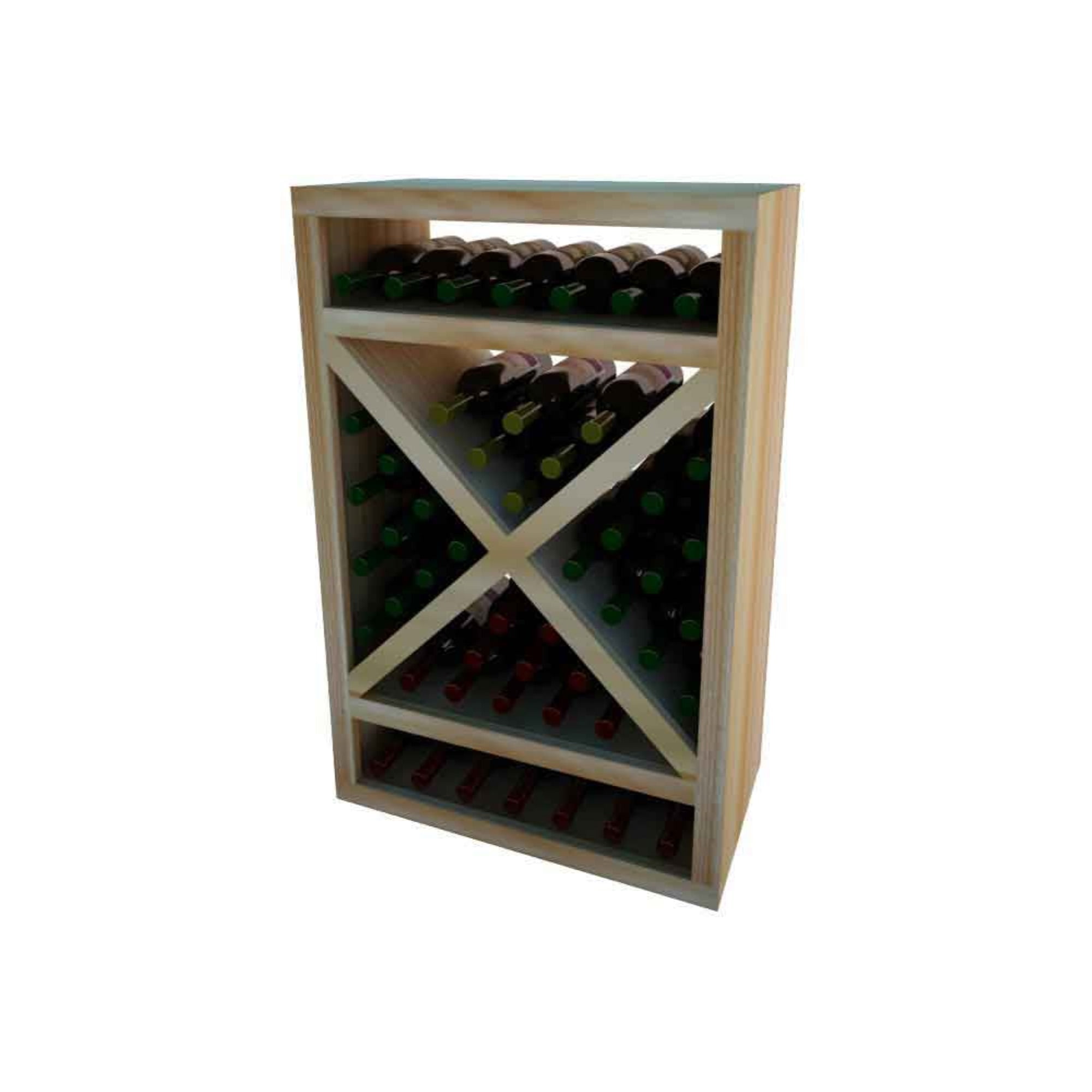 Vintner Series Wine Rack Solid Diamond Cube Wine Rack with Face Trim