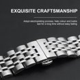 thumbnail image 4 of 20mm Stainless Steel Watch Bands with Straight End Quick Release Watch Bracelet Strap Polished Watchband with Butterfly Buckle Compatible with 20mm Smart/Traditional Watch, 4 of 8
