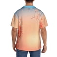 thumbnail image 5 of Xecao offers the The Sunset of Dandelion for Men's Casual Short-sleeved Shirt, a button-up collared shirt with a pocket, perfect for beach vacations and yacht travel in the XX-Large size., 5 of 7