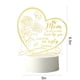 thumbnail image 3 of RKSTN Decorative lights Mother's Day Gift-LED Acrylic 3D Mother's Day Greeting Gift Light, Acrylic Greeting Mother's Day Gift Atmosphere Light (White Warm Light), 3 of 6