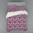 thumbnail image 2 of Ambesonne Floral Bedding Set 3 Pcs, Flowers and Mandala Art, Twin XL, Mauve Green, 2 of 3