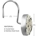 thumbnail image 3 of Music Notes and Guitars Shower Curtain Hooks Round Crystal Glass, Set of 12 Shower Curtain Rings - Shower Hooks for Curtain Shower Rings, 3 of 4