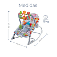 thumbnail image 2 of silla vibradora mecedora de bebe musical color gris, 2 of 4