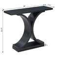 thumbnail image 5 of Convenience Concepts Table Console Newport Infinity, Fini Bois Noir, 5 of 5