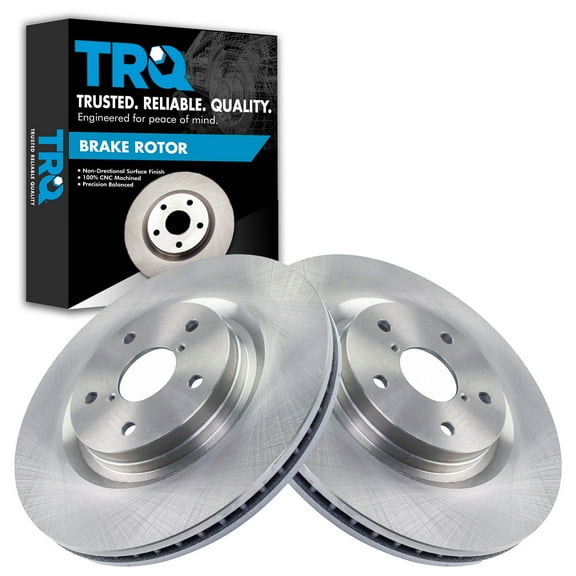 TRQ Front Brake Rotors Set Vented Fits Select 2019-2021 Subaru Forester