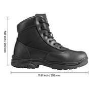 KFFKFF Mens Tactical Military Boots, 6-inch Combat Hiking and Work Footwear, Lightweight, Durable, and Breathable Design for Outdoor Activities, Security, and Mountaineering, US Size 10