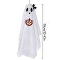 thumbnail image 3 of Halloween Animatronics Hanging Ghost Pendant 35 Inches Lighted White Fabric Spooky Halloween Tree Decor for Indoor Party, 3 of 4