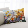 thumbnail image 2 of Country Flowers Throw Pillow Cover 20 x 26 Inch Decorative Pillow Cover Pastoral Farmhouse Botanical Floral Lumbar Pillowcase Seasonal Rectangle Cushion Case for Couch Sofa Bed Living Room, 2 of 7