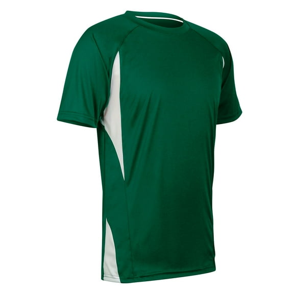 Champro BST65 Crew Neck Baseball Jersey - Forest Green White