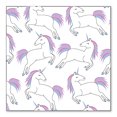 thumbnail image 1 of DistinctInk Custom Bumper Sticker - 10" x 10" Decorative Decal - White Background - Repeating Pastel Unicorns, 1 of 2