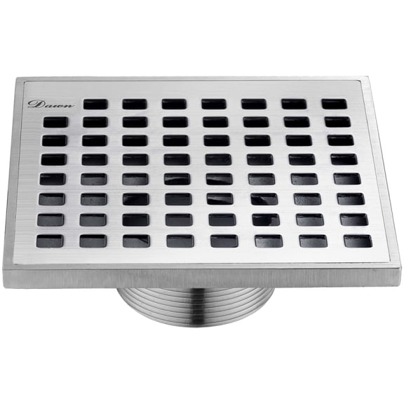 Dawn USA  Brisbane River Series - Square Shower Drain 5 inches long (Threaded)