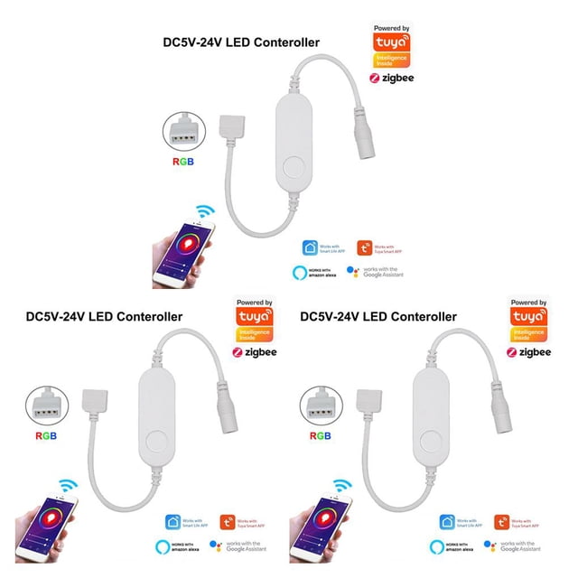 Matsuzay Controlador de tira de luz LED RGB Atenuador remoto de teléfono móvil RGB 4 agujeros Type1 NO1
