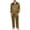 Coffee, variant on Men's Satin Pajama Set, Solid Color Button Down Long Sleeve Top and Pants with Pockets, Comfortable Lounge Wear Set for Home, Sleep and Relaxation-Coffee