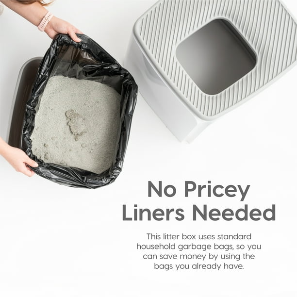 Iris top entry litter box cheap liners